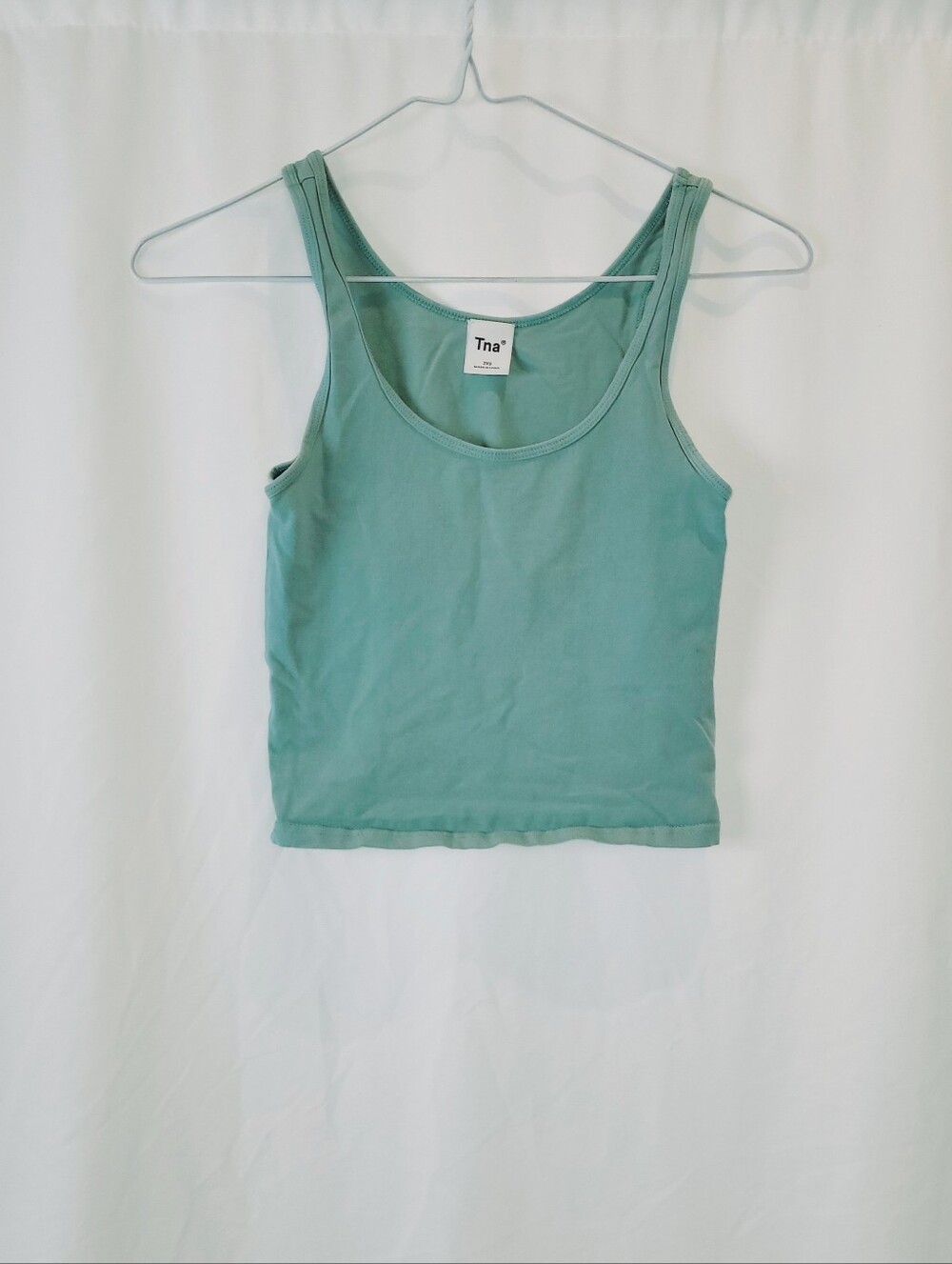 TNA,Aritzia Sage Green Basic Scoop Tank